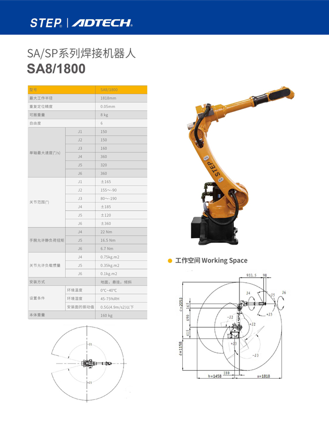 眾為興六軸焊接機(jī)器人SA8/1800 圖片關(guān)鍵詞